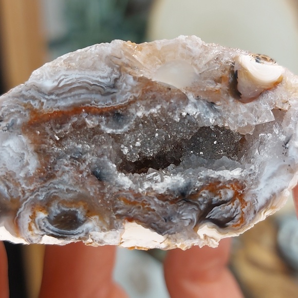 Oco Geode Quartz crystal Geode Agate Natural Crystal Decor - Picture 9 of 17